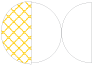Casablanca Bumble Bee Round Gate Fold Invitation Style D (5 3/4 Diameter) - 10/Pk