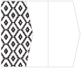 Rhombus Black Gate Fold Invitation Style E (5 1/8 x 7 1/8)