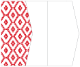 Rhombus Red Gate Fold Invitation Style E (5 1/8 x 7 1/8) - 10/Pk