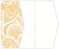 Paisley Gold Gate Fold Invitation Style E (5 1/8 x 7 1/8)