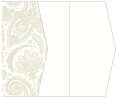 Paisley Silver Gate Fold Invitation Style E (5 1/8 x 7 1/8) - 10/Pk