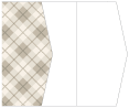Tartan Grey Gate Fold Invitation Style E (5 1/8 x 7 1/8) - 10/Pk