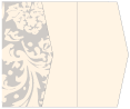 Renaissance Silver Gate Fold Invitation Style E (5 1/8 x 7 1/8)
