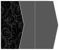 Nature Black Gate Fold Invitation Style E (5 1/8 x 7 1/8) - 10/Pk
