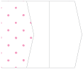 Polkadot Pink Gate Fold Invitation Style E (5 1/8 x 7 1/8) - 10/Pk