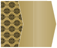 Rococo Noir Gate Fold Invitation Style E (5 1/8 x 7 1/8)