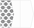 Rococo Black Gate Fold Invitation Style E (5 1/8 x 7 1/8) - 10/Pk