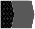 Indonesia Black Gate Fold Invitation Style E (5 1/8 x 7 1/8)