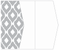 Indonesia Grey Gate Fold Invitation Style E (5 1/8 x 7 1/8)