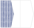 Oblique Sapphire Gate Fold Invitation Style E (5 1/8 x 7 1/8) - 10/Pk