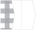 Gingham Grey Gate Fold Invitation Style E (5 1/8 x 7 1/8)
