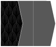 Glamour Noir Gate Fold Invitation Style E (5 1/8 x 7 1/8) - 10/Pk