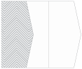 Zig Zag Grey Gate Fold Invitation Style E (5 1/8 x 7 1/8) - 10/Pk