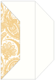 Paisley Gold Gate Fold Invitation Style F (3 7/8 x 9)