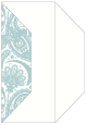 Paisley Blue Gate Fold Invitation Style F (3 7/8 x 9)