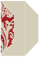 Renaissance Red Gate Fold Invitation Style F (3 7/8 x 9)