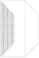 Oblique Grey Gate Fold Invitation Style F (3 7/8 x 9)