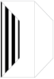 Lineation Black Gate Fold Invitation Style F (3 7/8 x 9)