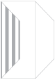 Lineation Grey Gate Fold Invitation Style F (3 7/8 x 9)
