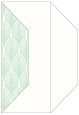Glamour Green Tea Gate Fold Invitation Style F (3 7/8 x 9)