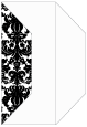 Victoria Black & White Gate Fold Invitation Style F (3 7/8 x 9)