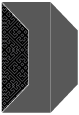 Maze Noir Gate Fold Invitation Style F (3 7/8 x 9)