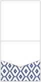 Rhombus Blue Pocket Invitation Style A1 (5 3/4 x 5 3/4)