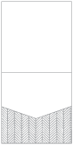 Oblique Grey Pocket Invitation Style A1 (5 3/4 x 5 3/4)