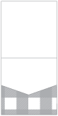Gingham Grey Pocket Invitation Style A1 (5 3/4 x 5 3/4)