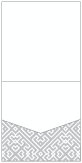 Maze Grey Pocket Invitation Style A1 (5 3/4 x 5 3/4)