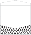 Rhombus Black Pocket Invitation Style A4 (4 x 9)