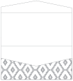 Rhombus Grey Pocket Invitation Style A4 (4 x 9)