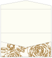 Rose Antique Gold Pocket Invitation Style A4 (4 x 9)