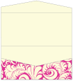 Nature Hot Pink Pocket Invitation Style A4 (4 x 9)