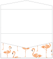 Flamingo Pocket Invitation Style A4 (4 x 9)