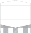 Gingham Grey Pocket Invitation Style A4 (4 x 9)