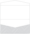 Zig Zag Grey Pocket Invitation Style A4 (4 x 9)