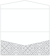 Maze Grey Pocket Invitation Style A4 (4 x 9)