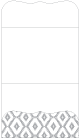 Rhombus Grey Pocket Invitation Style A9 (5 1/4 x 7 1/4) - 10/Pk