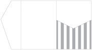 Lineation Grey Pocket Invitation Style B5 (5 1/4 x 7 1/4)