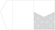 Maze Grey Pocket Invitation Style B5 (5 1/4 x 7 1/4)