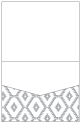 Rhombus Grey Pocket Invitation Style C1 (4 1/4 x 5 1/2) 10/Pk