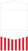 Lineation Red Pocket Invitation Style C4 (5 1/4 x 7 1/4)