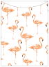 Flamingo Jacket Invitation Style A2 (5 1/8 x 7 1/8)