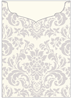 Floral Grey Jacket Invitation Style C2 (5 1/8 x 7 1/8)