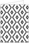 Rhombus Black Landscape Card 3 1/2 x 5 - 25/Pk