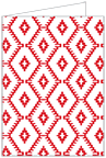 Rhombus Red Landscape Card 3 1/2 x 5 - 25/Pk