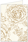 Rose Antique Gold Landscape Card 3 1/2 x 5 - 25/Pk