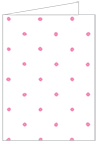 Polkadot Pink Landscape Card 3 1/2 x 5 - 25/Pk