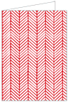 Oblique Red Landscape Card 3 1/2 x 5 - 25/Pk